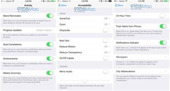 iOS 8.2测试版截图曝光出Apple Watch新功能